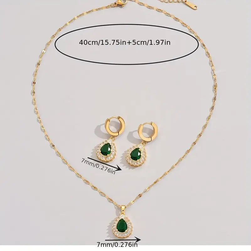 Bijoux Rheya Lysandelle émeraude | Or