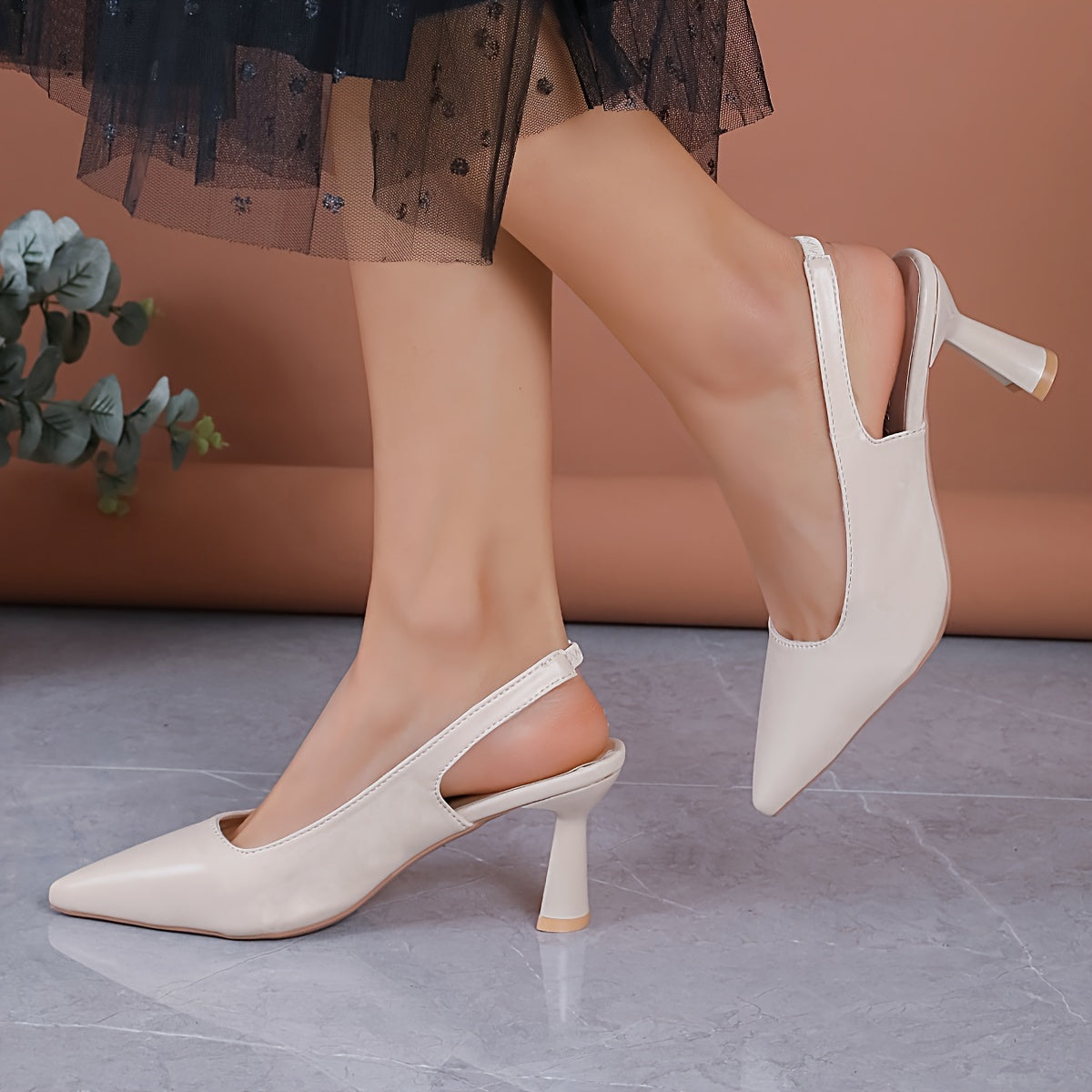 Sophia | Talons Slingback Élégants