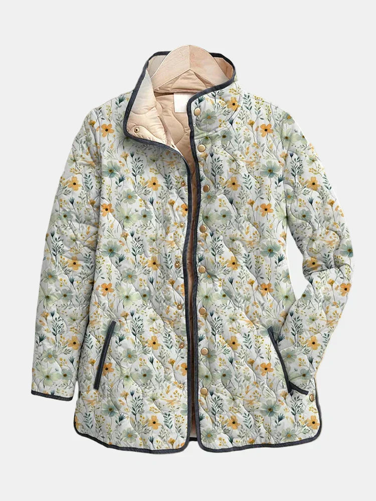 Nola | Veste Matelassée Imprimée Florale Envoûtante