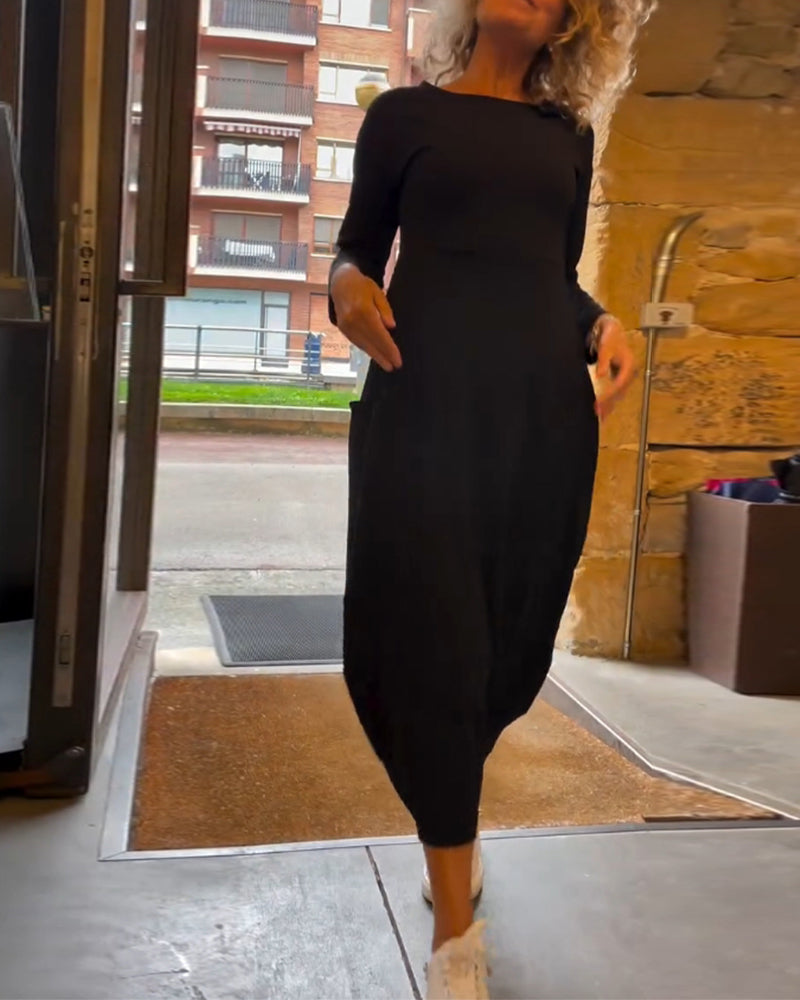 CORA™ - Robe Midi Chic Décontractée