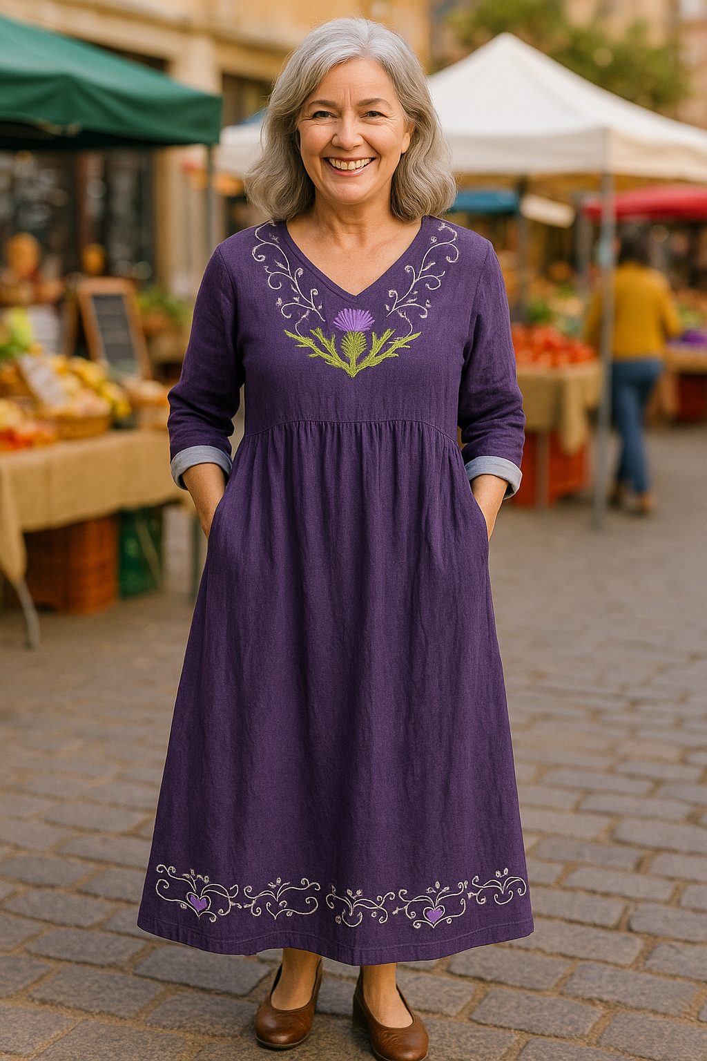 Noelia | Robe Maxi Confort – Élégance sans Effort, Confiance Toute la Journée