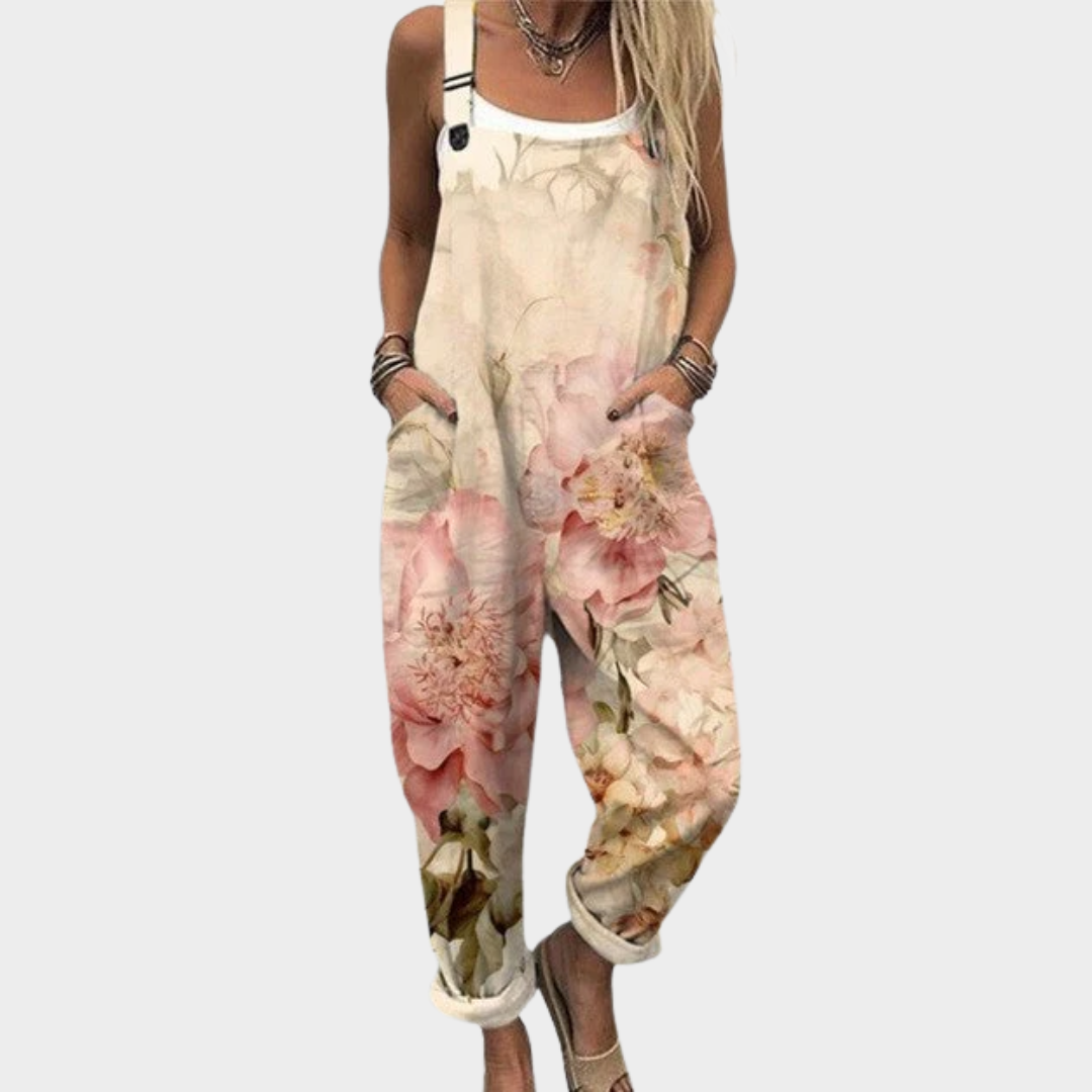 CINTRA | JUMPSUIT FLORAL VINTAGE ÉLÉGANT