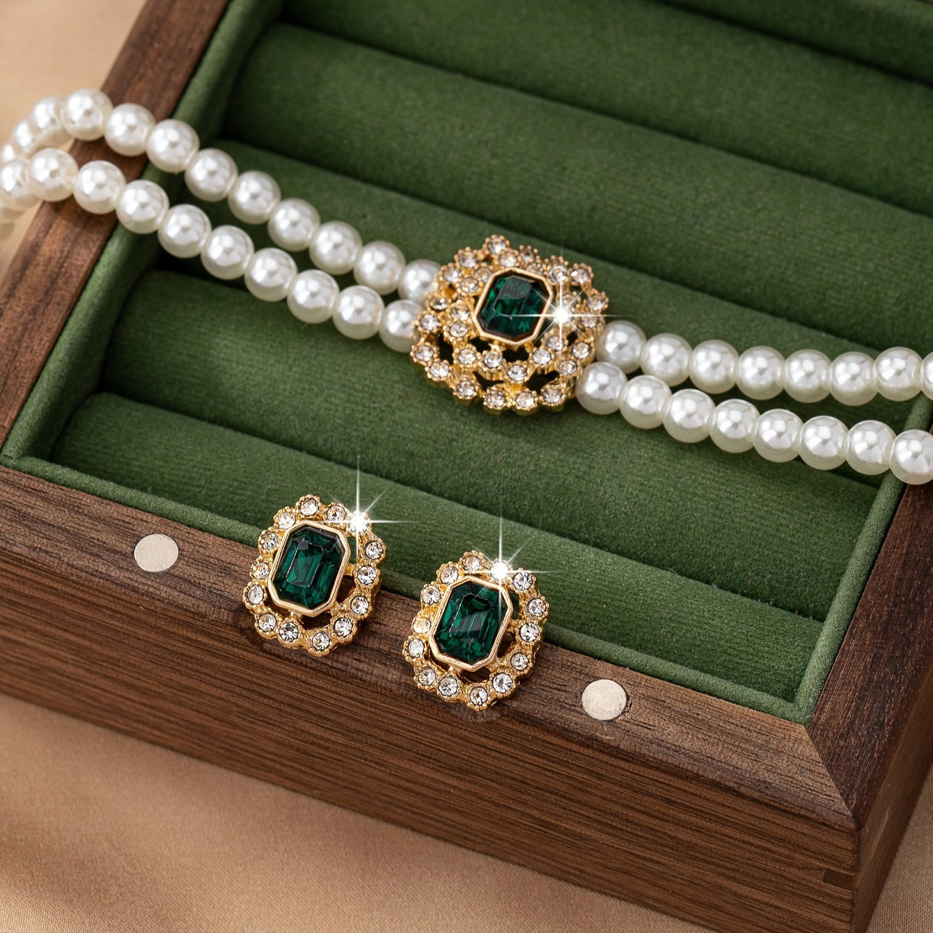 Bijoux Tamsin Verdalle émeraude | Or