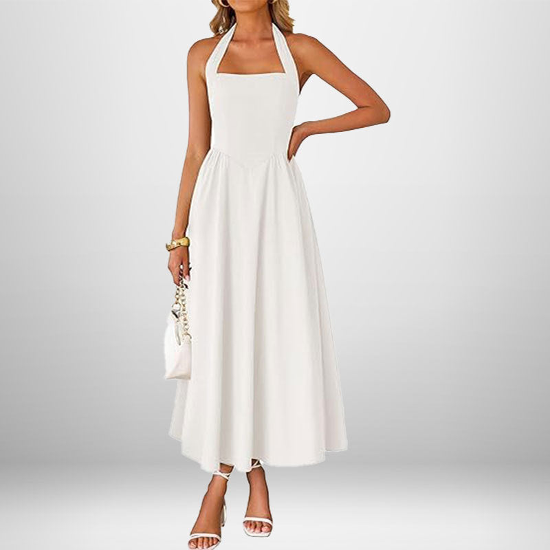 WINSLOW™ - Robe sans manches à col halter tendance