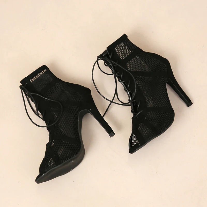 GAYLE™ – Talons Hauts en Maille Élégante