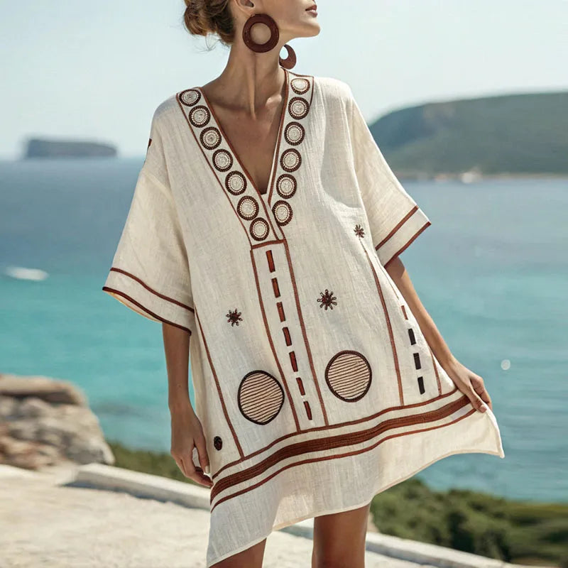 Gwen - Robe de Plage Élégante et Confortable pour Jours Chauds