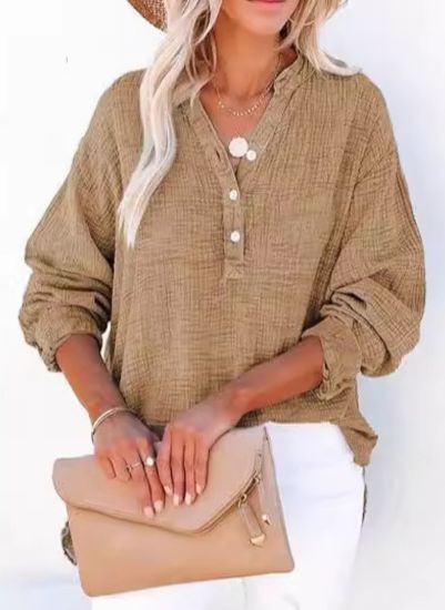 AYLA™ – Blouse décontractée à col en V