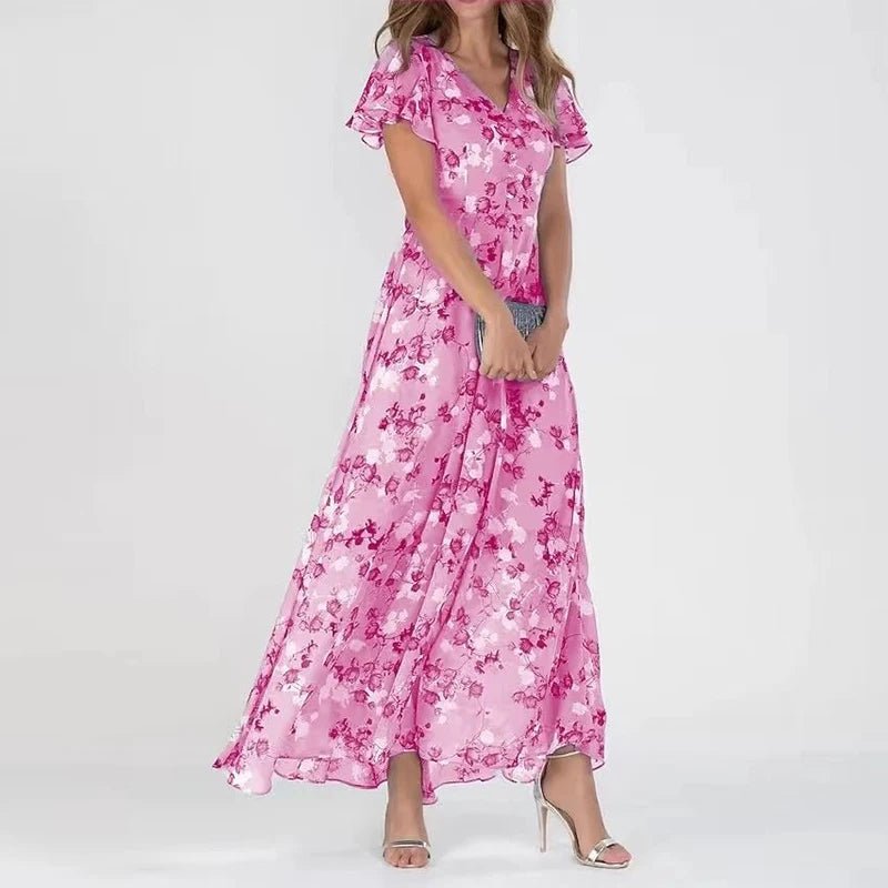 Zuri | Robe Glamoureuse Couverte au Niveau du Ventre