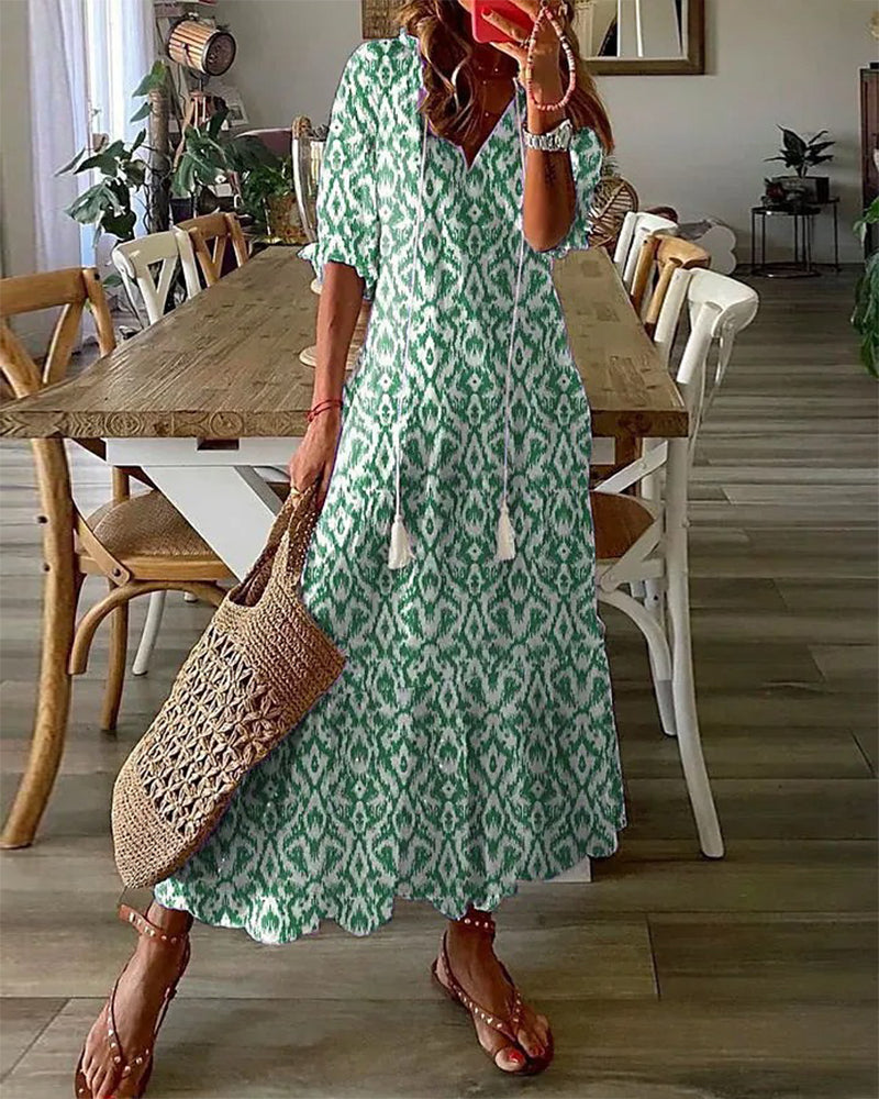 CASSIA™ - Robe Boho avec Couverture du Ventre