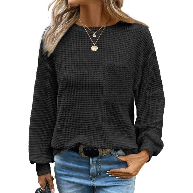 LIORA™ - Blouse ample à manches longues et col rond