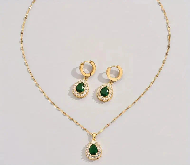 Bijoux Rheya Lysandelle émeraude | Or