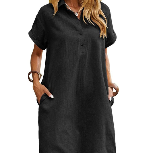 MAREN™ – Robe d'été décontractée à manches courtes