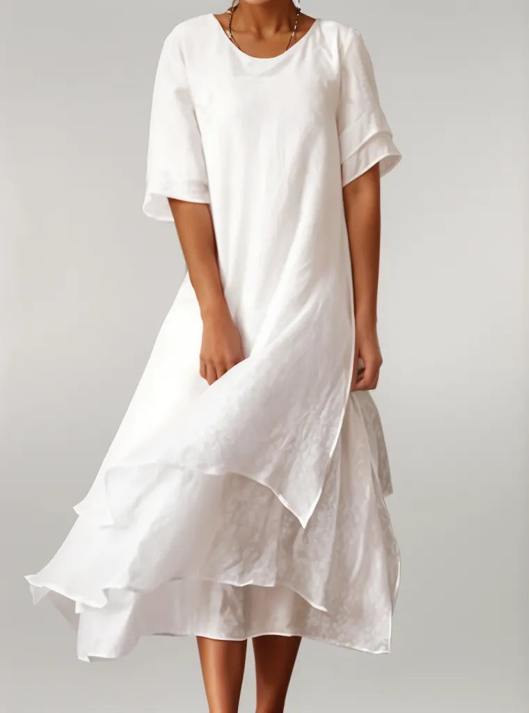 Isilde – Robe longue élégante en coton