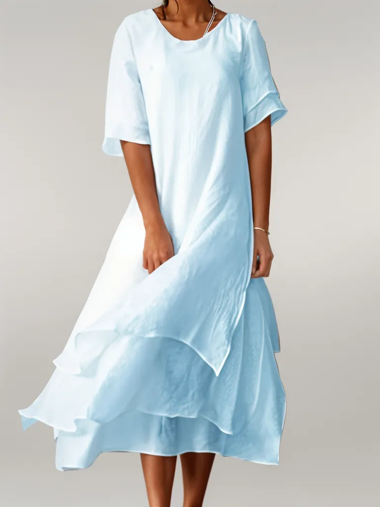 Isilde – Robe longue élégante en coton
