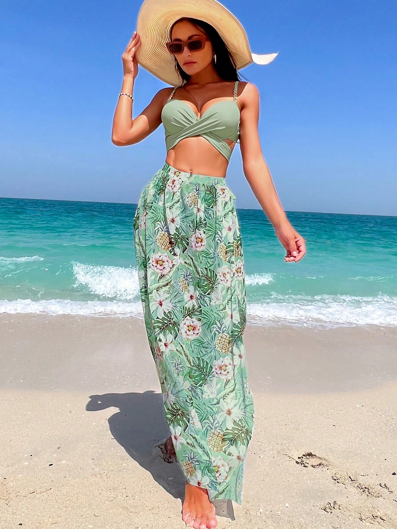 Elaine | Ensemble Taille Haute à Fort Maintien avec Couverture Assortie