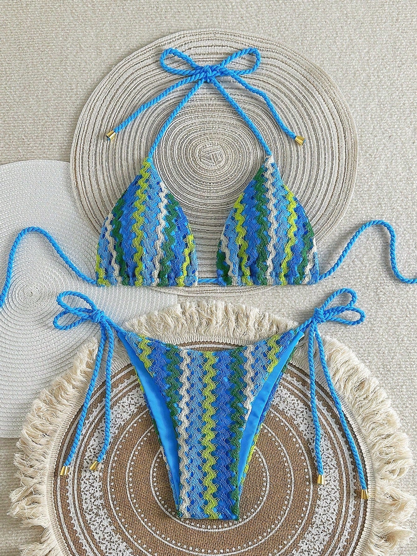 Grace | Bikini Triangle Effet Crochet