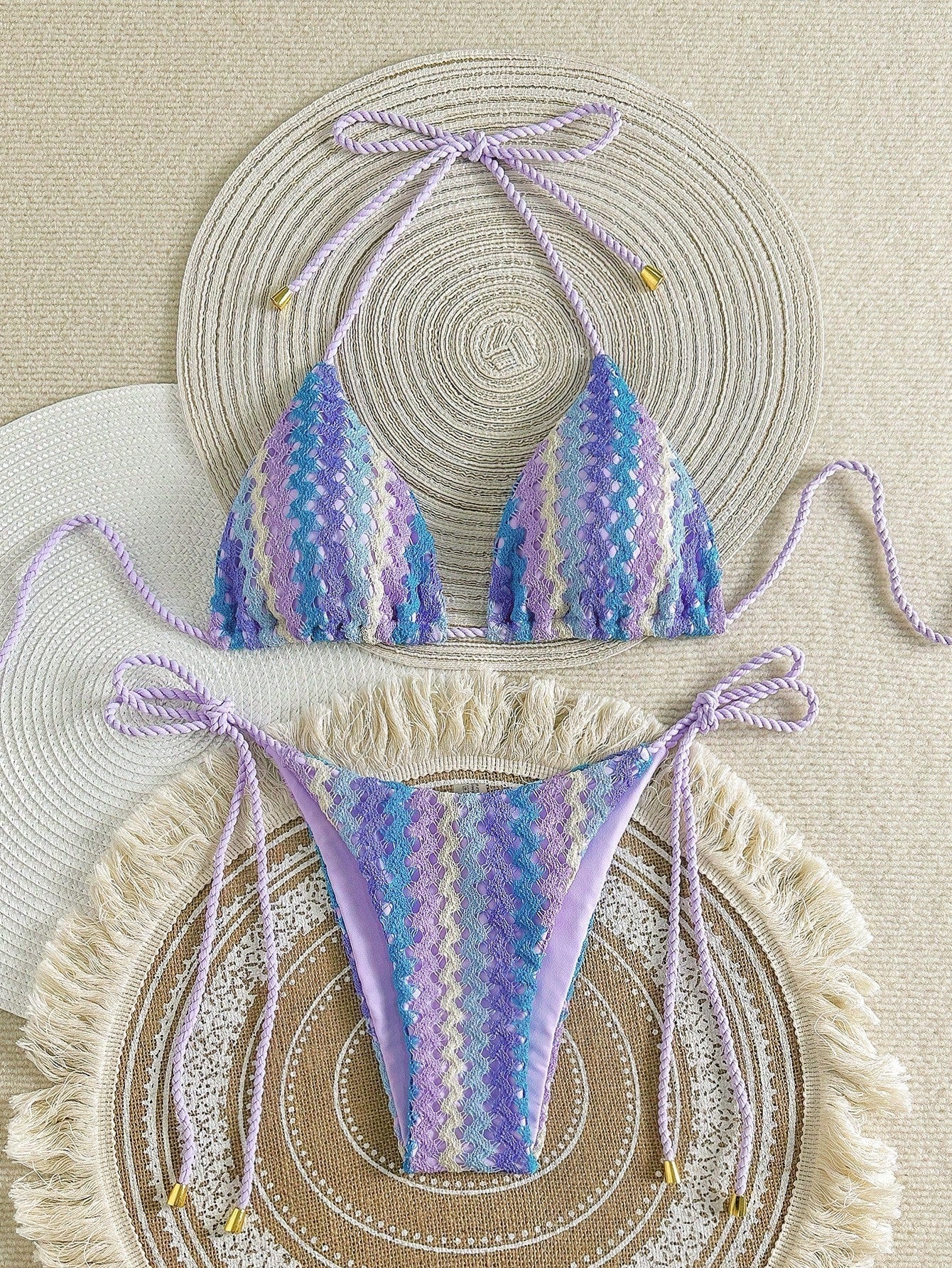 Grace | Bikini Triangle Effet Crochet
