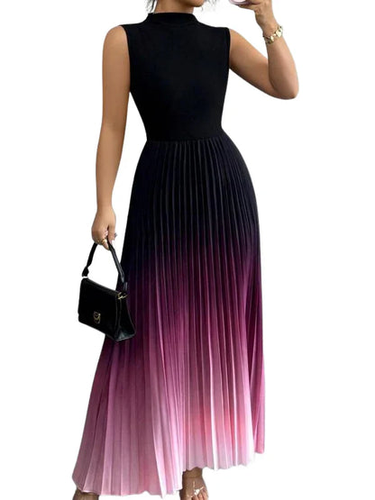 Robe Maxi Plissée Ombre Charlotte