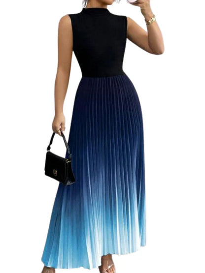 Robe Maxi Plissée Ombre Charlotte