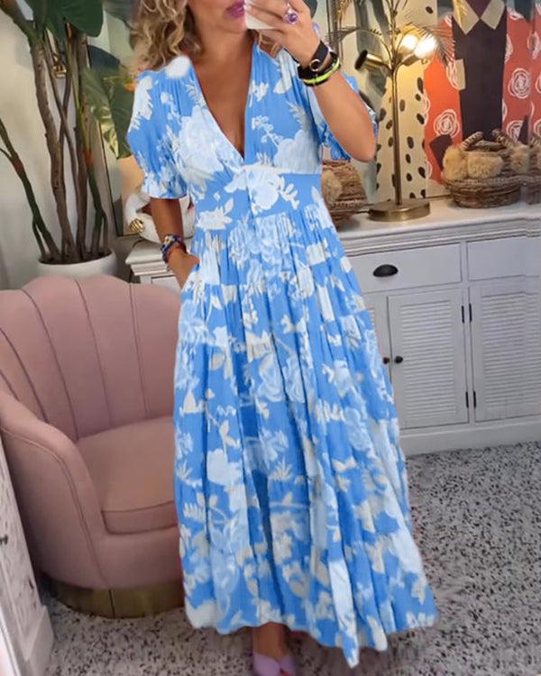 Rosae | Robe Maxi Florale Vibrante – Sentez-vous belle, sans effort