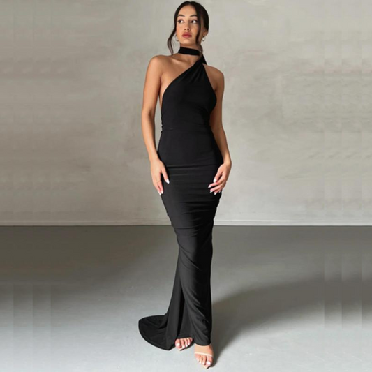 KARILYN™ – Robe de Soirée Élegante Sans Manches à Encolure Halter