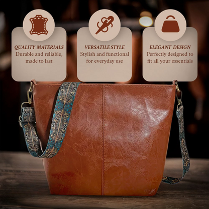Charme Vintage de Chelsey | Sac à Bandoulière en Cuir