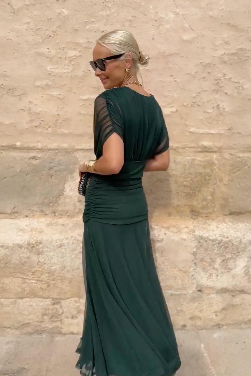 Nefeli - Robe Maxi de Soirée Élégante à Décolleté en V