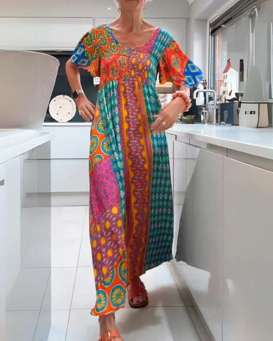 Robe Bohémienne Colorée Cornelia