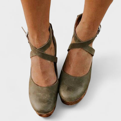 ELARU™ – Sandales Compensées Confort Classique