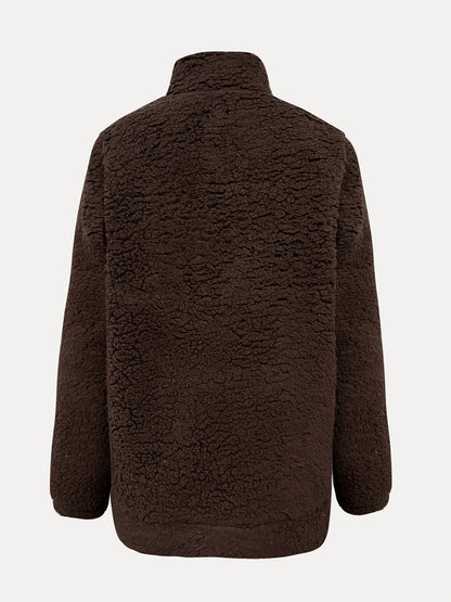NOREEN | Sweter Teddy z Zamkiem