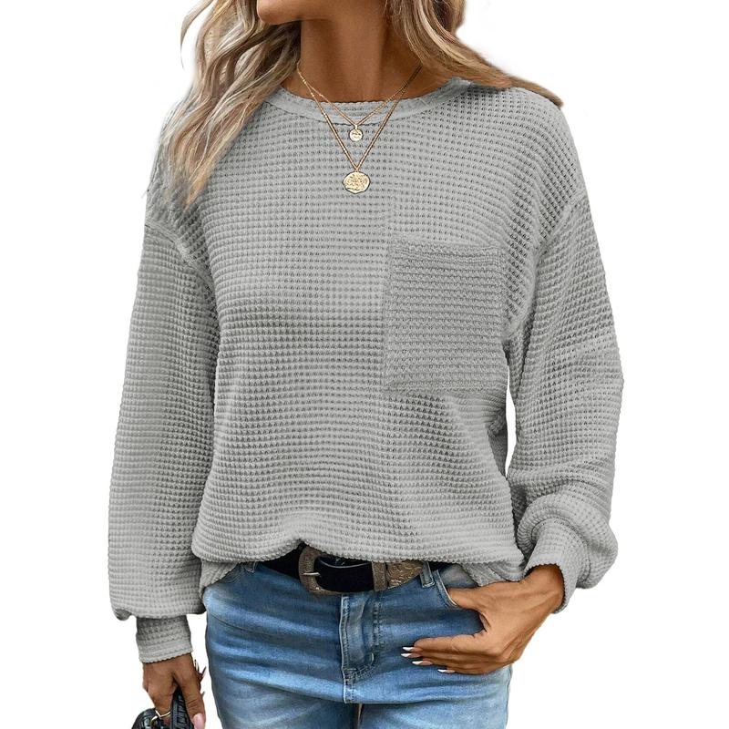 LIORA™ - Blouse ample à manches longues et col rond