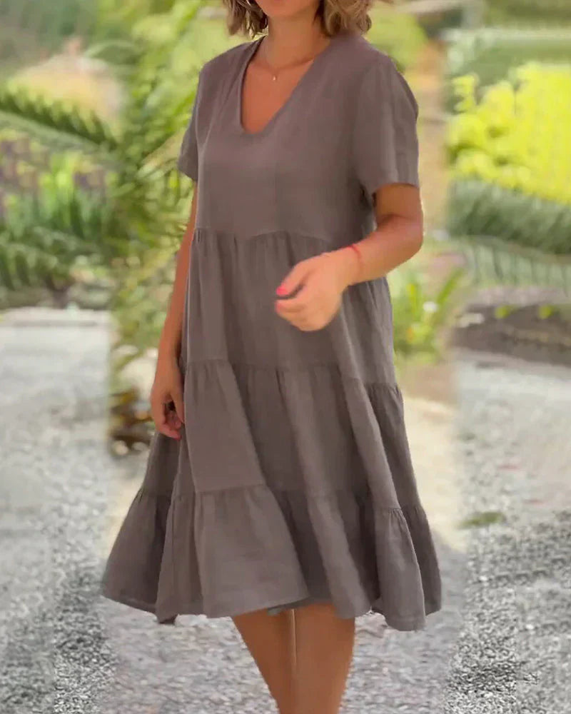 Bexley - Robe d'été décontractée à col en V