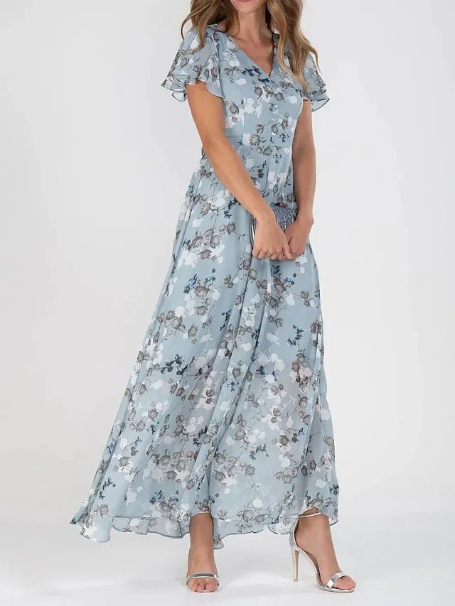 Zuri | Robe Glamoureuse Couverte au Niveau du Ventre
