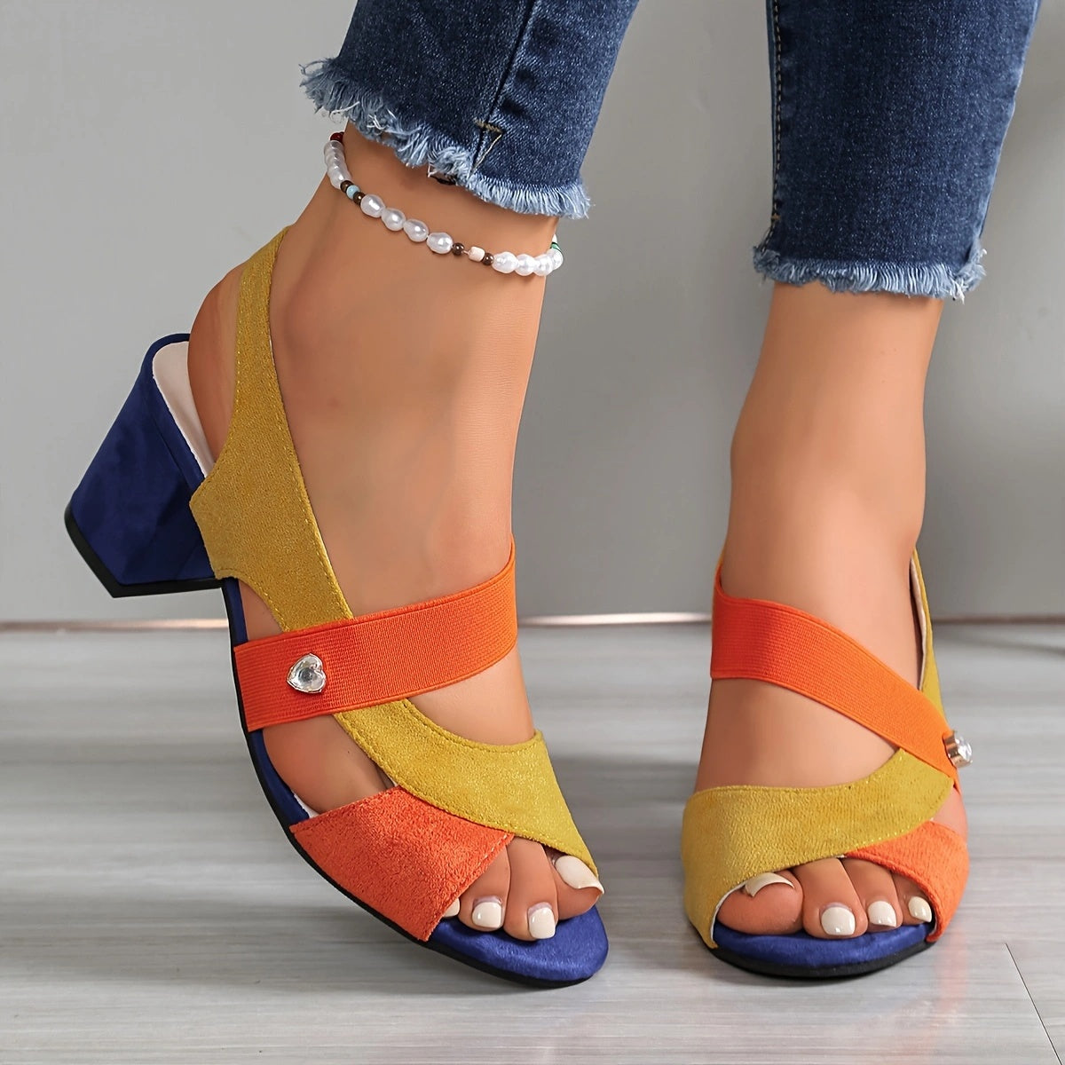 Elara | Talons Confort à Bretelles Croisées