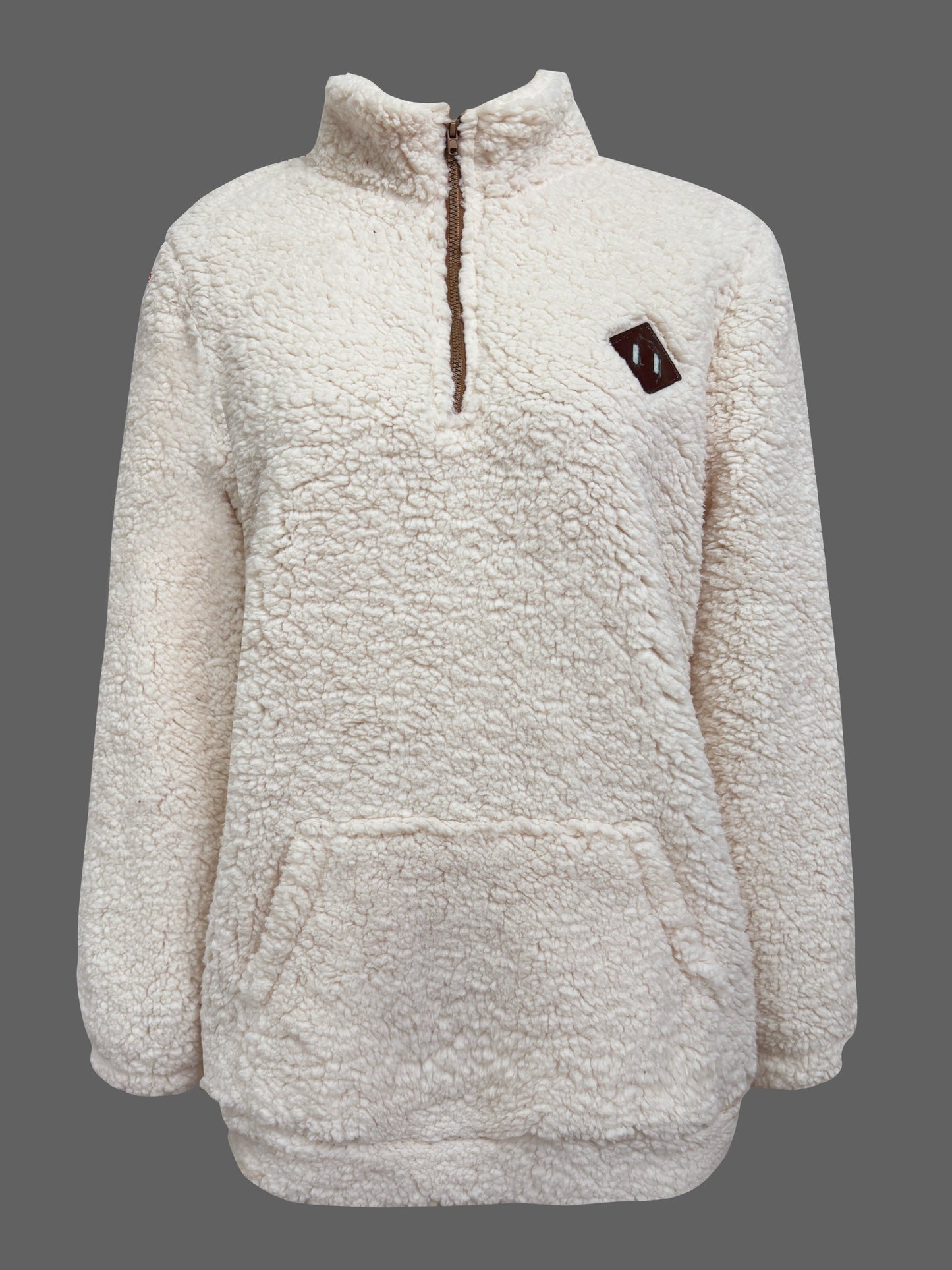 NOREEN | Sweter Teddy z Zamkiem