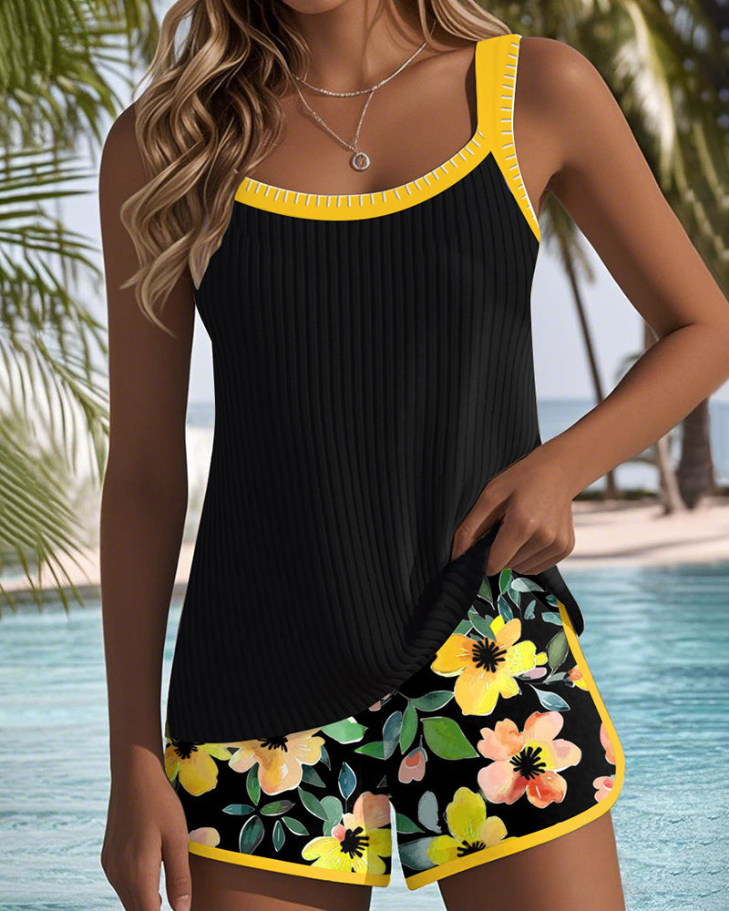Darcy | Ensemble de Tankini Élégant Couvreur de Ventre