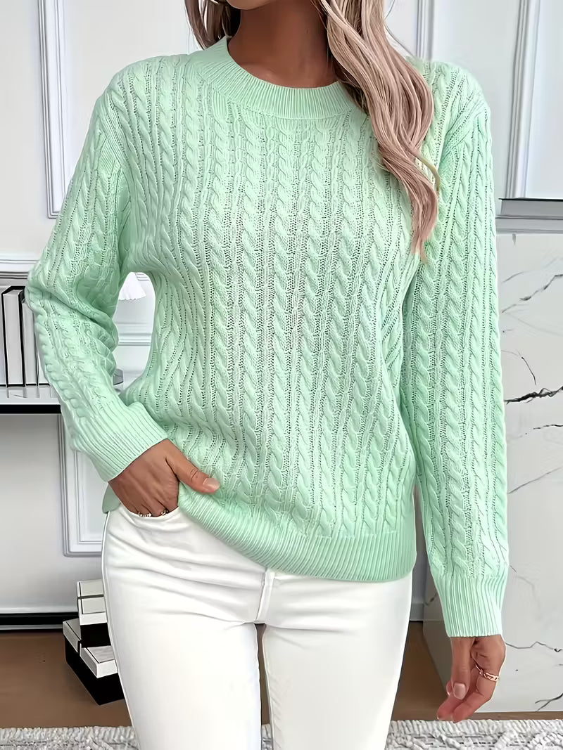 Aria™ | Miękki Sweter Minimalistyczny