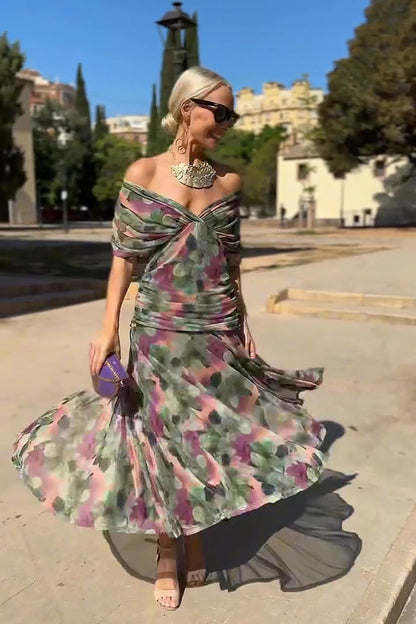Nefeli - Robe Maxi de Soirée Élégante à Décolleté en V