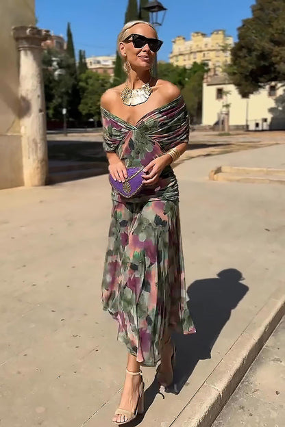 Nefeli - Robe Maxi de Soirée Élégante à Décolleté en V
