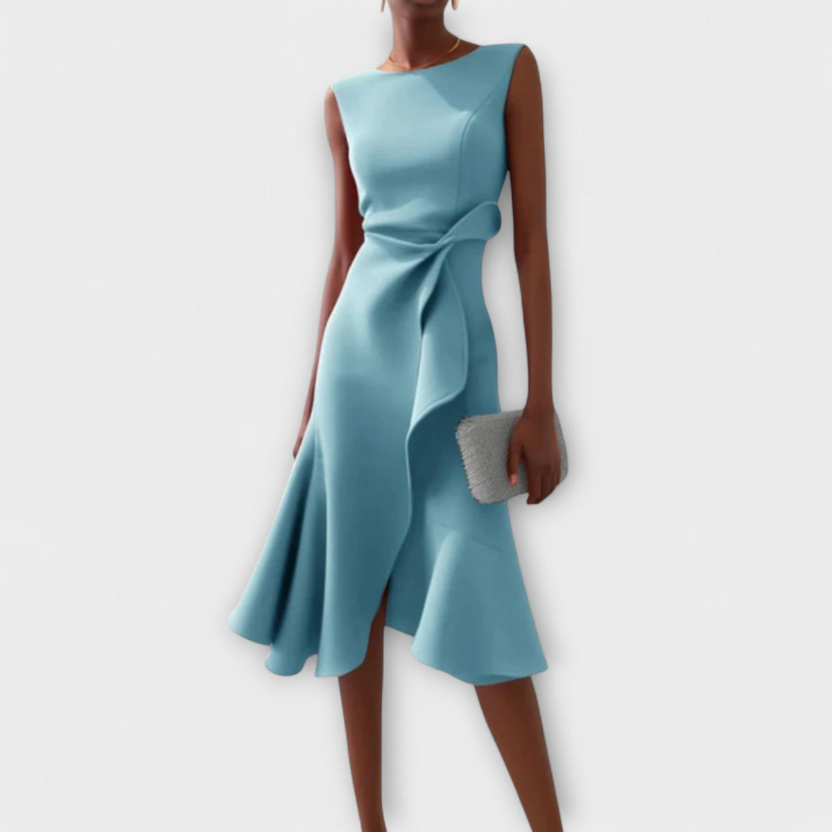MARISSA™ – Robe sans manches élégante en style drapé
