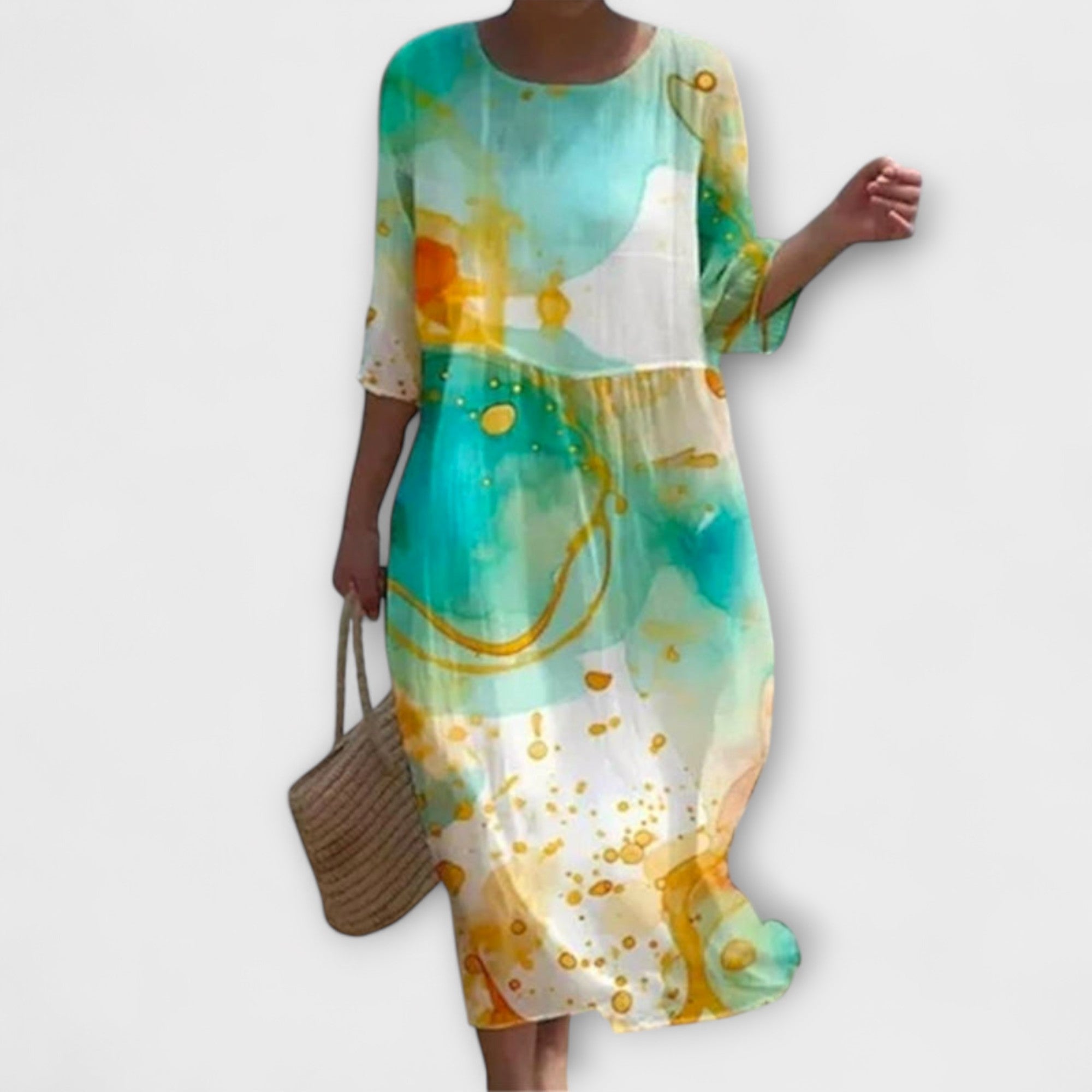 SHAE™ - Robe Maxi Florale Élégante