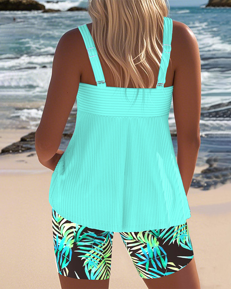 Sutton | Ensemble de Tankini Coloré Couvre-Ventre
