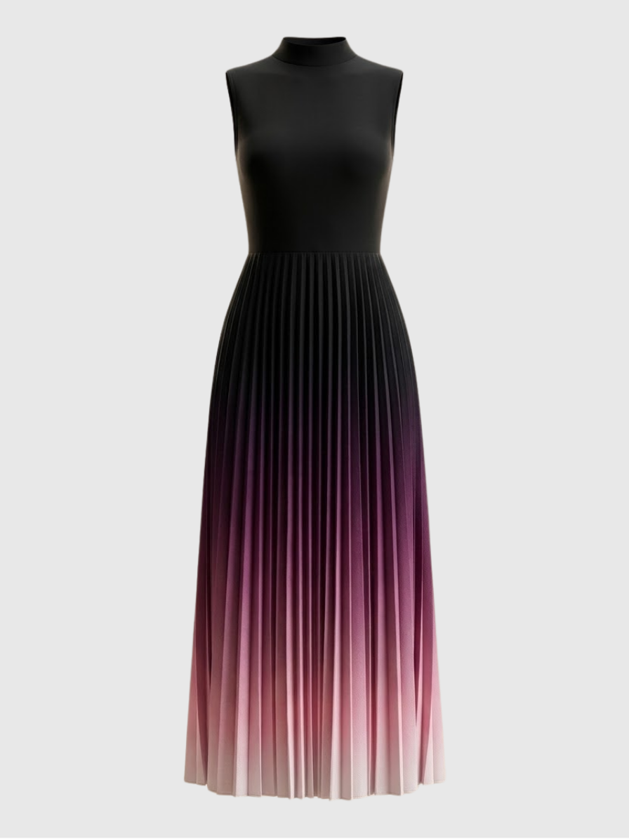 Robe Maxi Plissée Ombre Charlotte