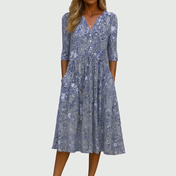 Harlow™ | Robe Midi Élégante Avec Poches