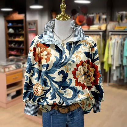 SERENITY™ - Blouse Florale Vintage Élégante