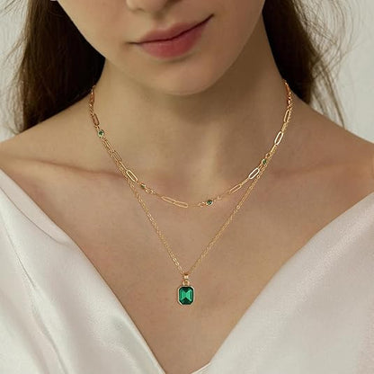 Collier Pendentif Trèfle Émeraude | Or