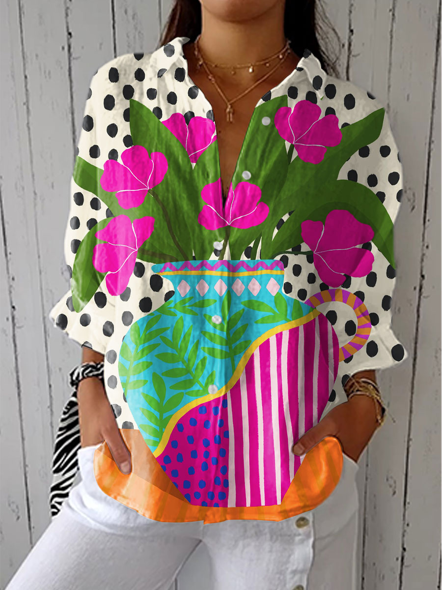 Amara | Blouse Vase Épanouie