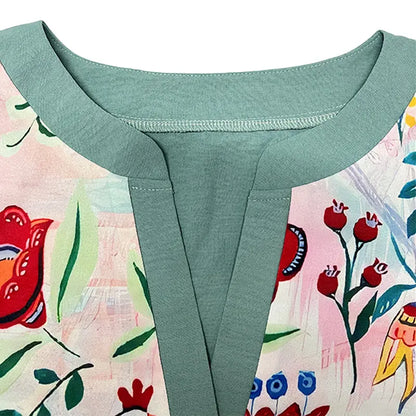 AMARRI™ - Blouse Vintage Florale Élégante