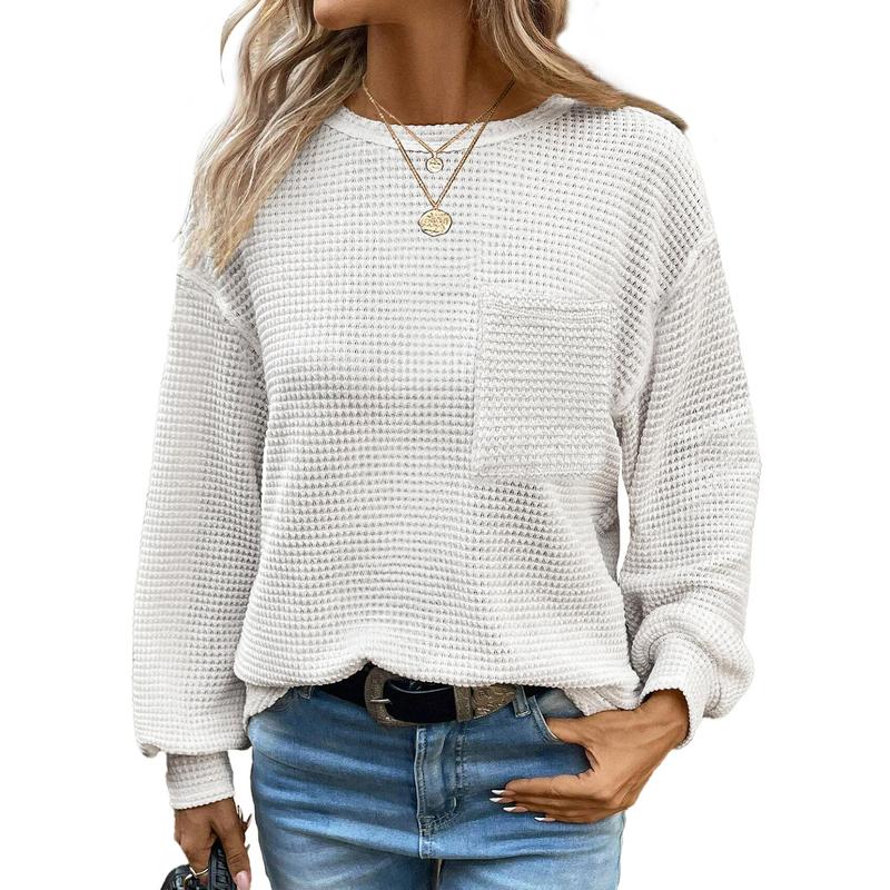 LIORA™ - Blouse ample à manches longues et col rond