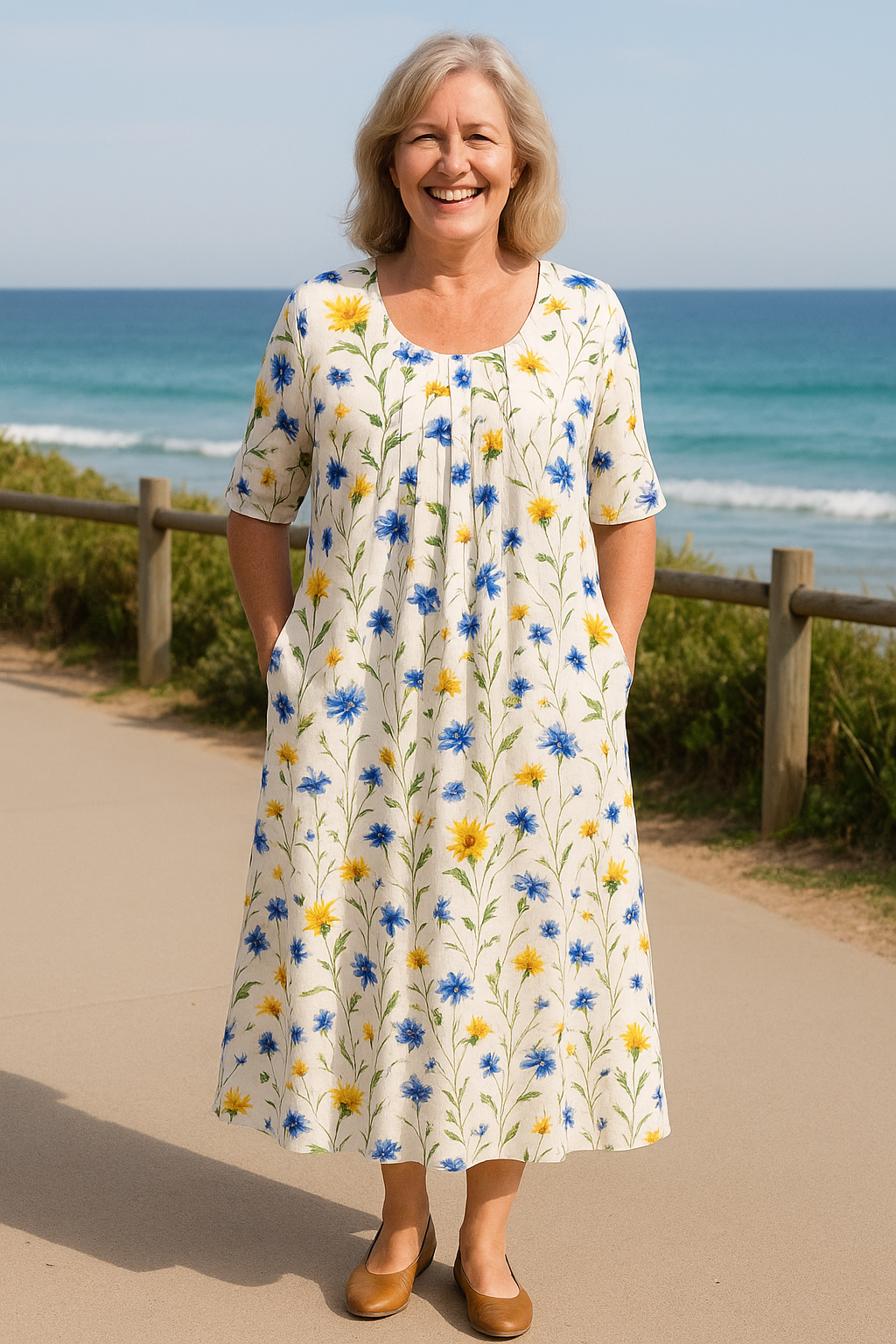 Ivryrose | Robe - Élégance Fluide – Design confortable pour le ventre